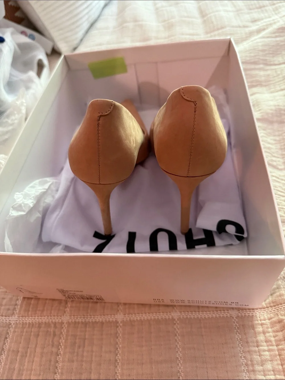 Schutz Lou Honey Beige Stilleto Pump - Picture 2 of 4